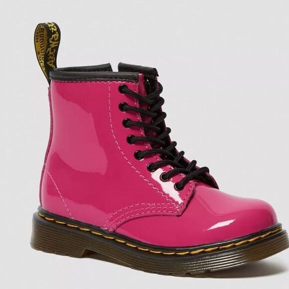 1460 Patent Leather Lace Up Boots - Picture 1 of 7